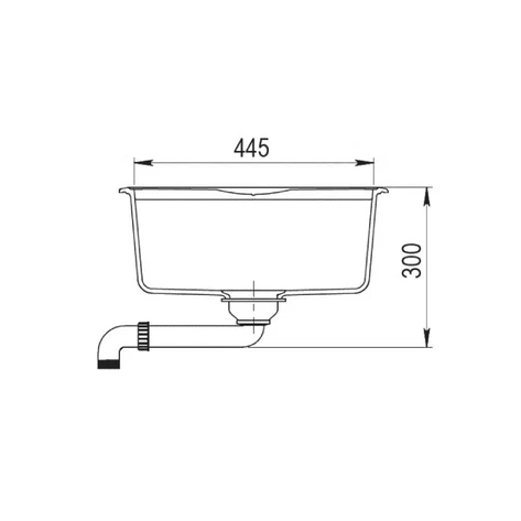 Мойка врезного монтажа из Тегранита с 1-ой чашей ESTELA 50 B-TQ 1B 1D TOPAZ BEIGE