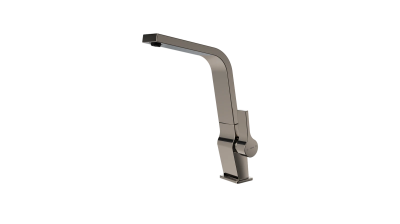 Дизайнерский смеситель Icon. Люксовое долговечное PVD-покрытие ICC 915 GRAPHITE