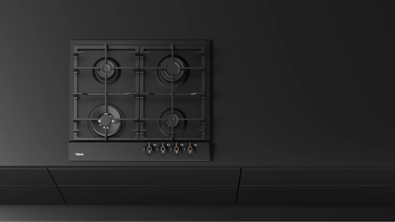 Газовая варочная панель 60 см GSC 64320 RBN ANTHRACITE-OB