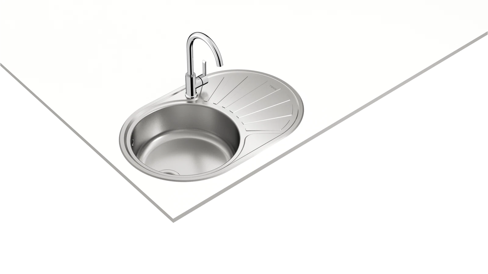 Мойка из нержавеющей стали врезная Teka  DR-77 1B 1D MCTX Микротекстурированная