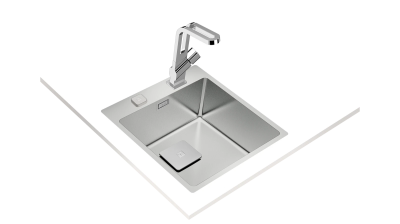 Мойка из нержавеющей стали Teka  FORLINEA RS15 40.40 POLISHED Полированная монтаж заподлицо / монтаж сверху (плоский кант)