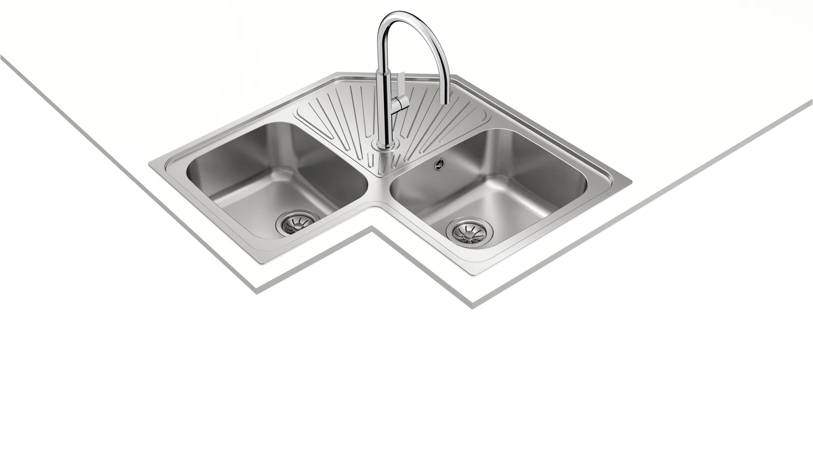 Мойка из нержавеющей стали врезная Teka  ANGULAR 2B POLISHED Полированная