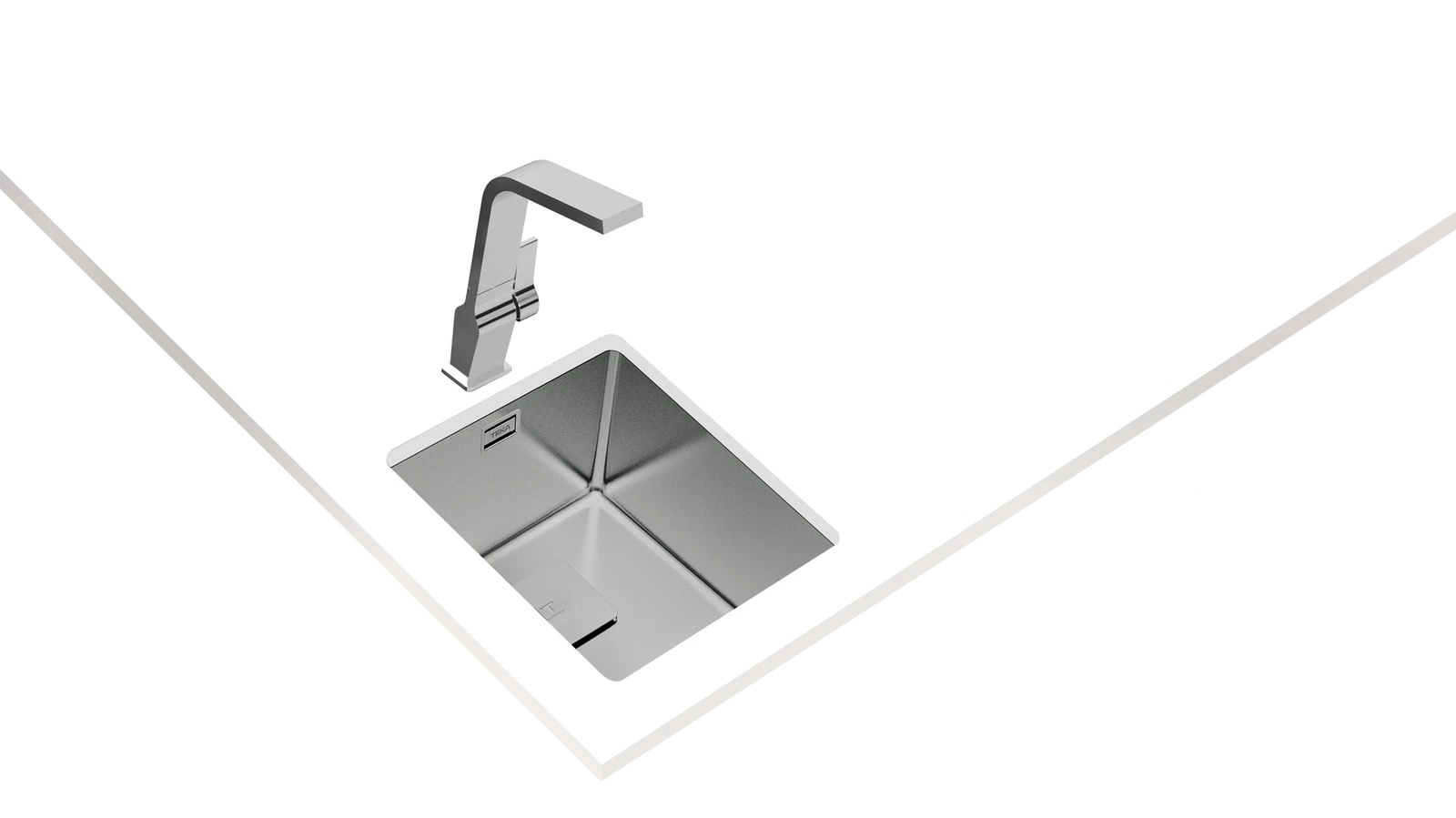 Мойка из нержавеющей стали Teka  FLEXLINEA RS15 34.40 POLISHED Полированная подстольного монтажа / монтаж заподлицо / монтаж сверху (плоский кант)