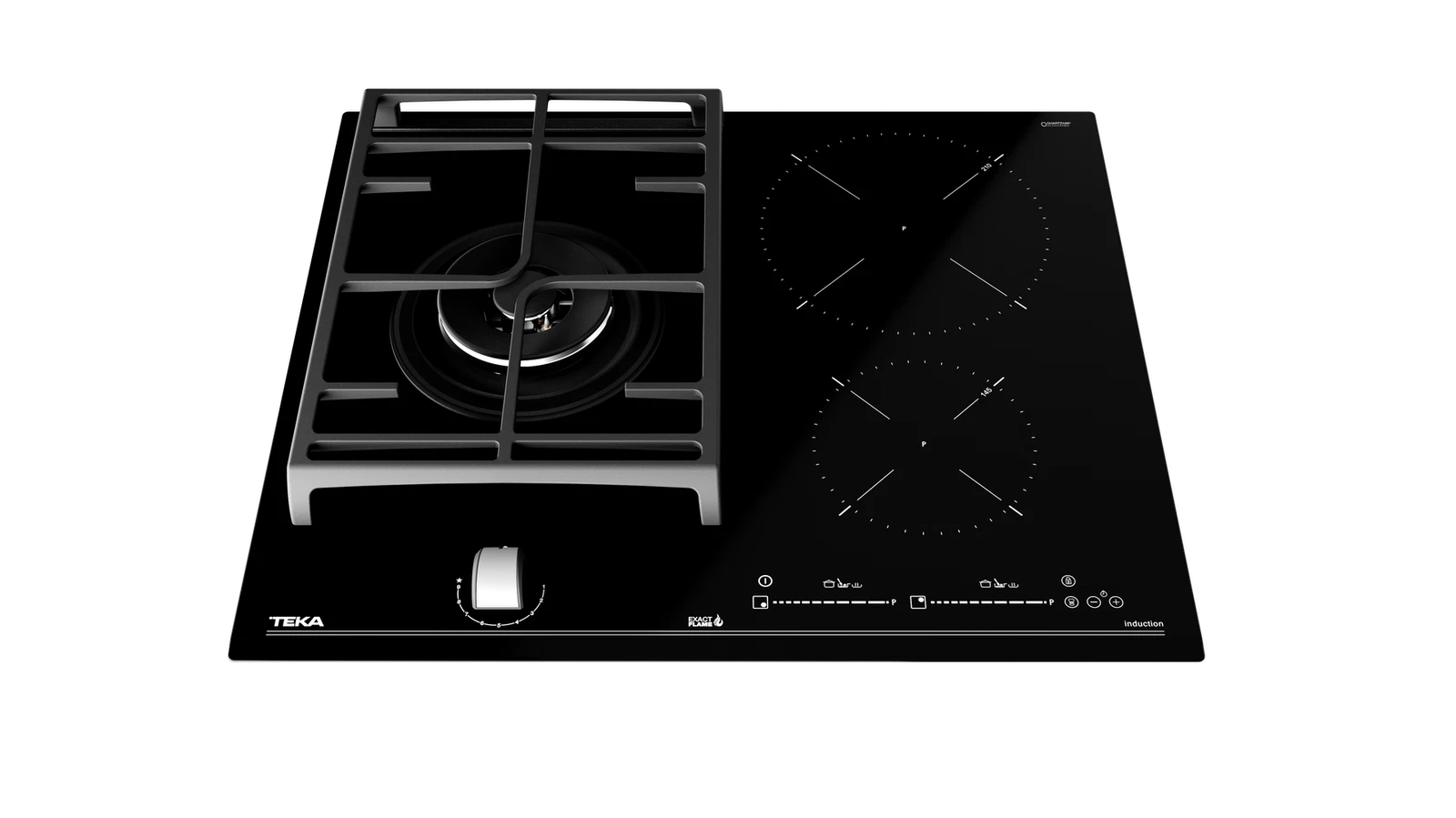 Варочная панель HYBRID Индукция DirectSense и Газ ExactFlame 60 см HYBRID JZC 63312 ABN Black