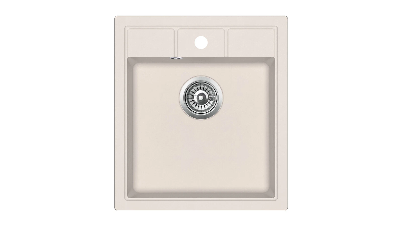 Мойка врезного монтажа из Тегранита с 1-ой чашей ESTELA 45 S-TQ 1B TOPAZ BEIGE