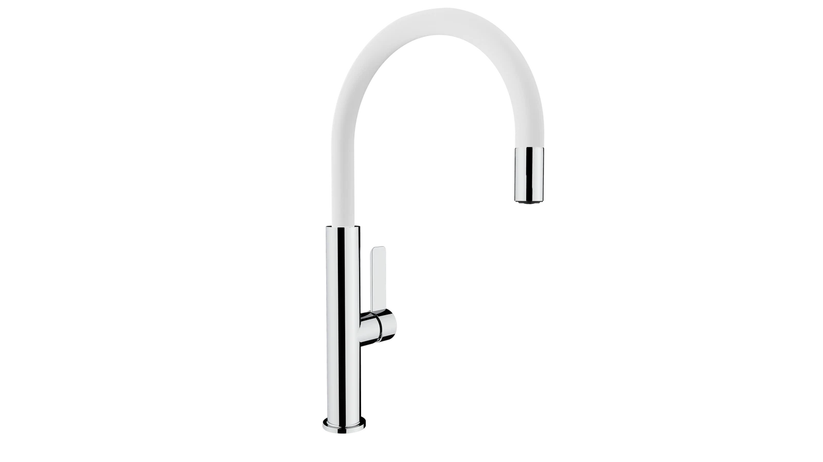 Смеситель с высоким поворотным изливом FOT 995 WHITE