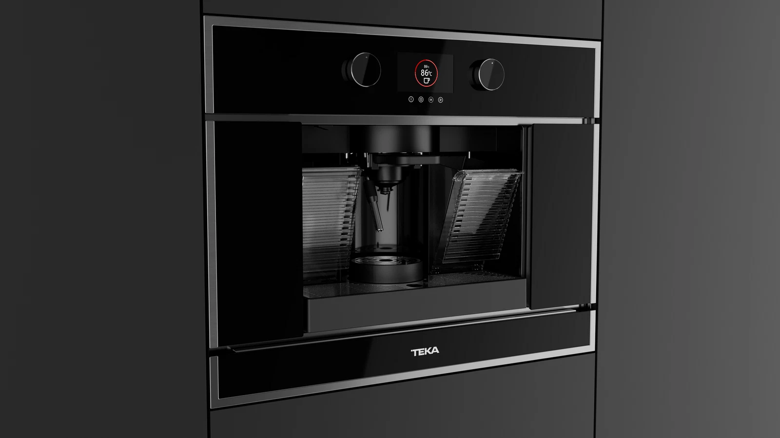 Кофемашина встраиваемая Teka Maestro CLC 835 MC BLACK-SS Чёрное Стекло