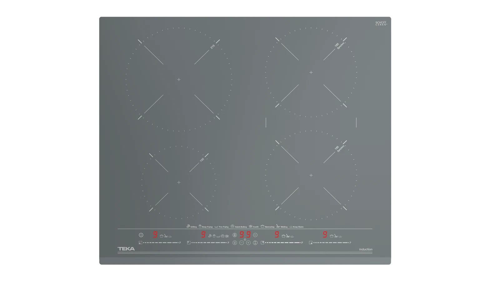 Индукционная варочная панель Synchro MasterSense 60 см / Коллекция Urban IZC 64630 MST STONE GREY