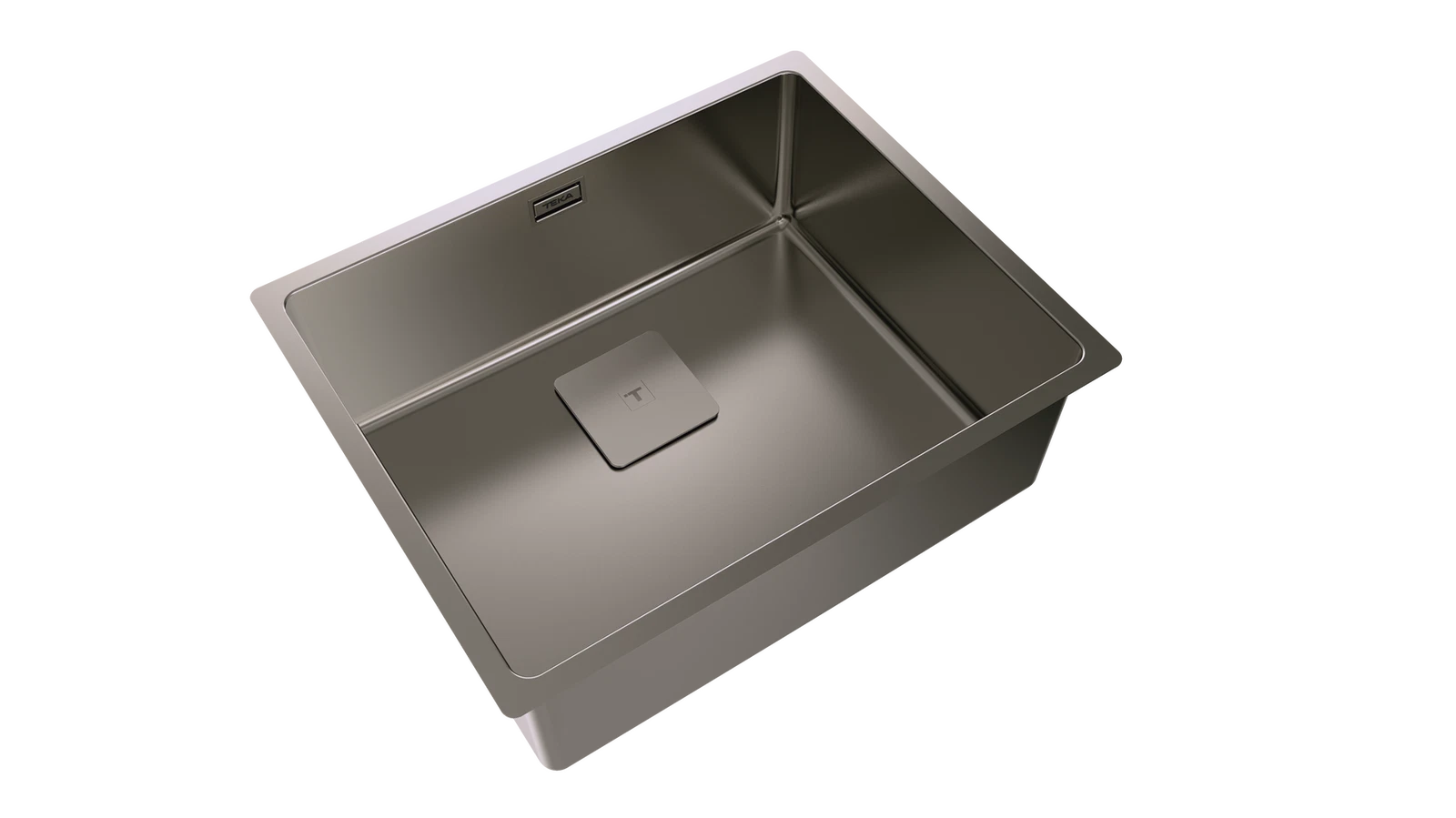 Мойка из нержавеющей стали Teka  FLEXLINEA RS15 50.40 PVD TITANIUM PVD покрытие / Титан подстольного монтажа / монтаж заподлицо / монтаж сверху (плоский кант)