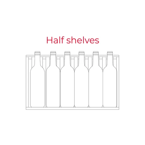 Встраиваемый винный кулер подстольного монтажа RVU 20046 BLACK GLASS