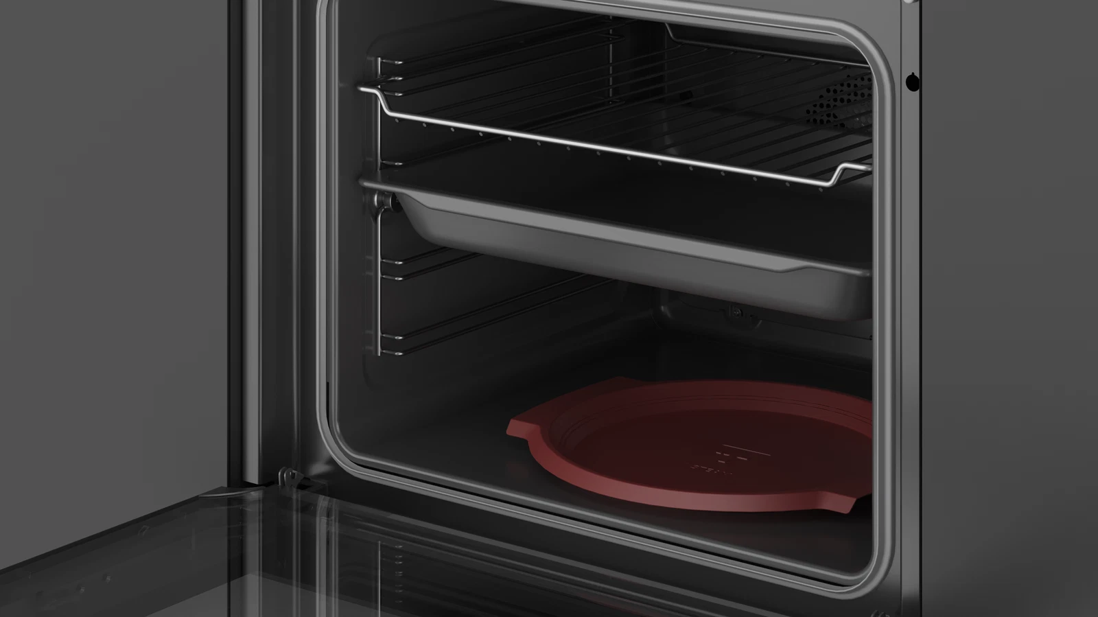 Мультифункциональный духовой шкаф с системой чистки DualClean, режимом турбо и с функцией готовки на пару/ Коллекция Urban EasySteam HLB 8418 P S NIGHT RIVER BLACK