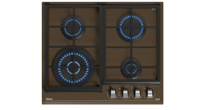 Варочная панель газ на стекле 60 см / Коллекция Urban GZC 64320 XBN LONDON BRICK BROWN