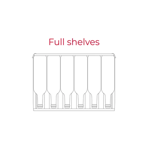 Встраиваемый в колонну винный кулер c 3-мя независимыми зонами охлаждения RVI 30097 BLACK GLASS