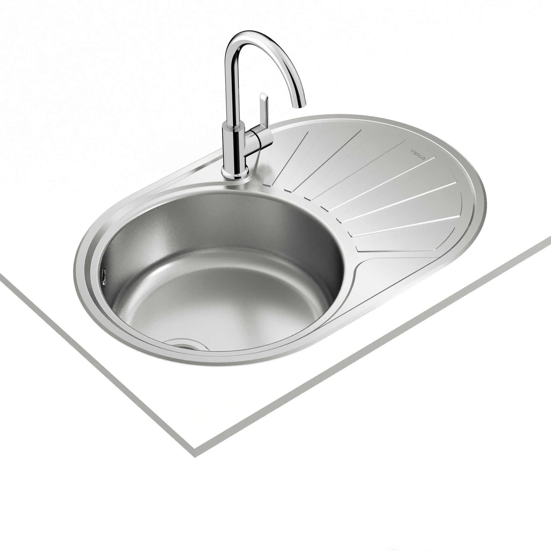 Мойка из нержавеющей стали Teka DR-77 1B 1D Полированная сталь