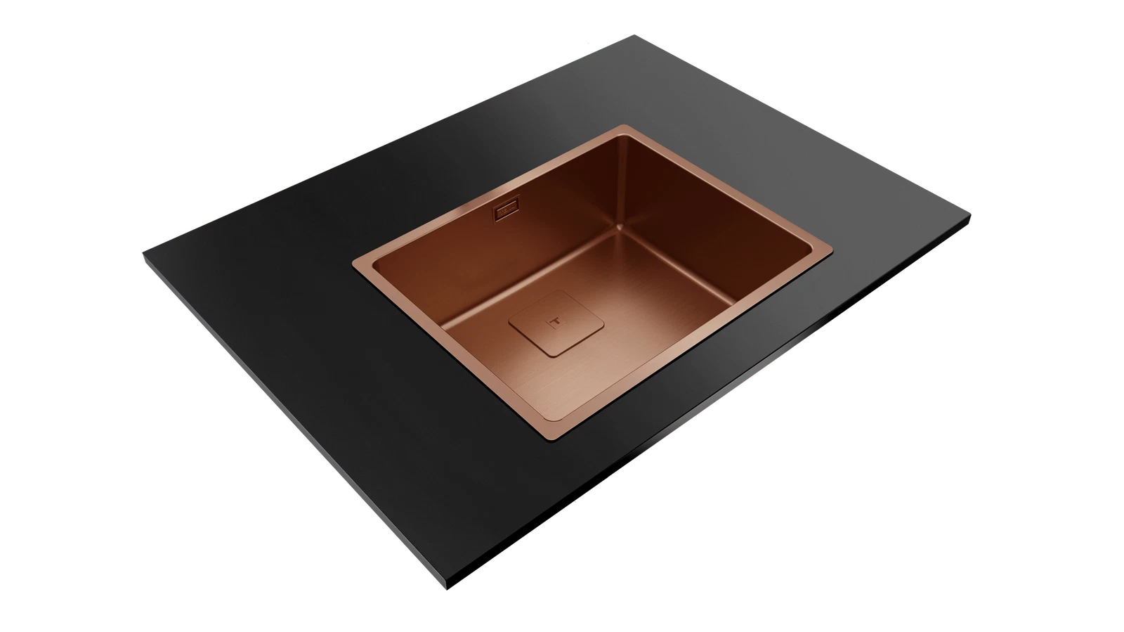 Мойка из нержавеющей стали Teka  FLEXLINEA RS15 50.40 SQ PVD COPPER PVD покрытие / 
Медь подстольного монтажа / монтаж заподлицо / монтаж сверху (плоский кант)
