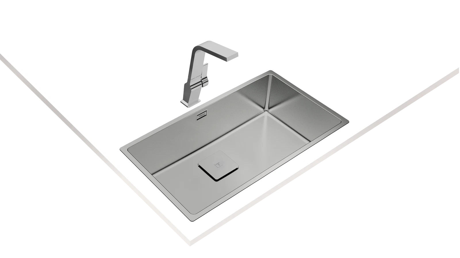 Мойка из нержавеющей стали Teka  FLEXLINEA RS15 71.40 POLISHED Полированная подстольного монтажа / монтаж заподлицо / монтаж сверху (плоский кант)