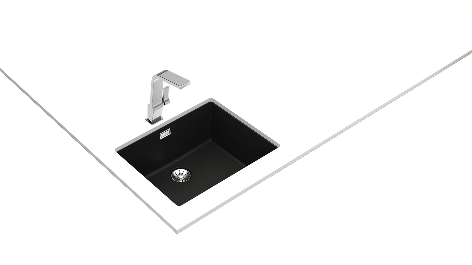 Мойка подстольного / врезного монтажа из Тегранита Плюс с 1 чашей RADEA R10 50.40 M-TG CARBON