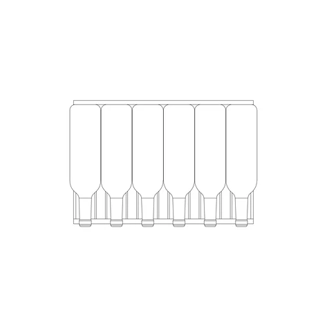 Встраиваемый в колонну винный кулер RVI 20041 BLACK GLASS