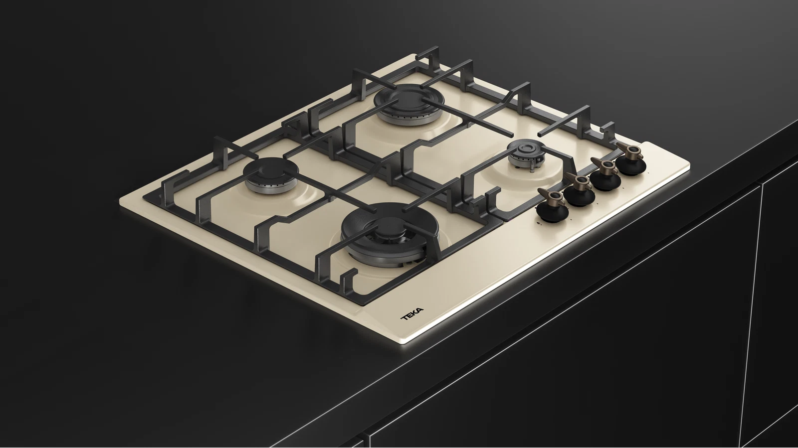 Газовая варочная панель 60 см GSC 64320 RBN VANILLA-OB