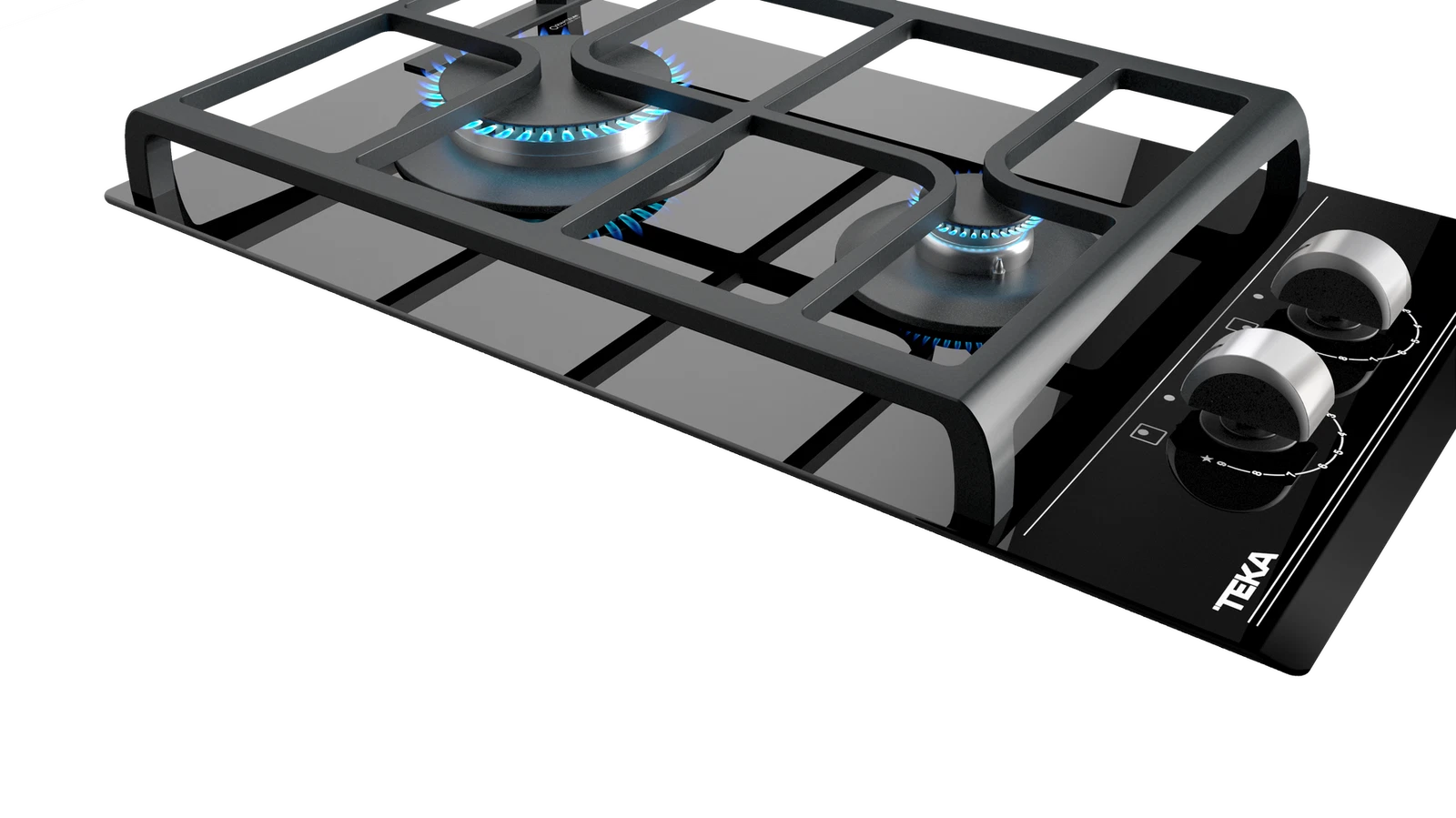 Варочная панель газ на стекле 30 см GZC 32300 XBN BLACK