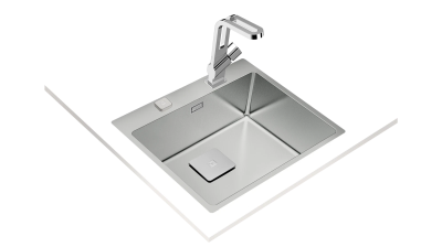 Мойка из нержавеющей стали Teka  FORLINEA RS15 50.40 POLISHED Полированная монтаж заподлицо / монтаж сверху (плоский кант)