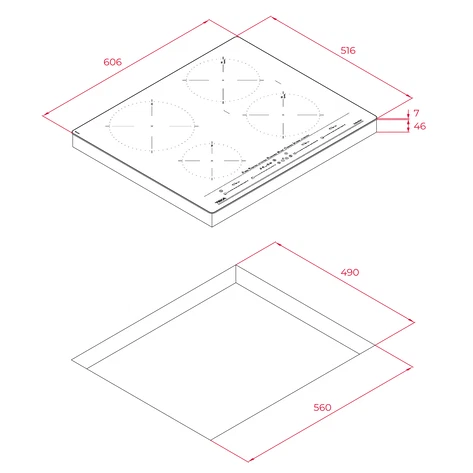 Индукционная варочная панель Synchro MasterSense 60 см ITC 64630 MST BLACK