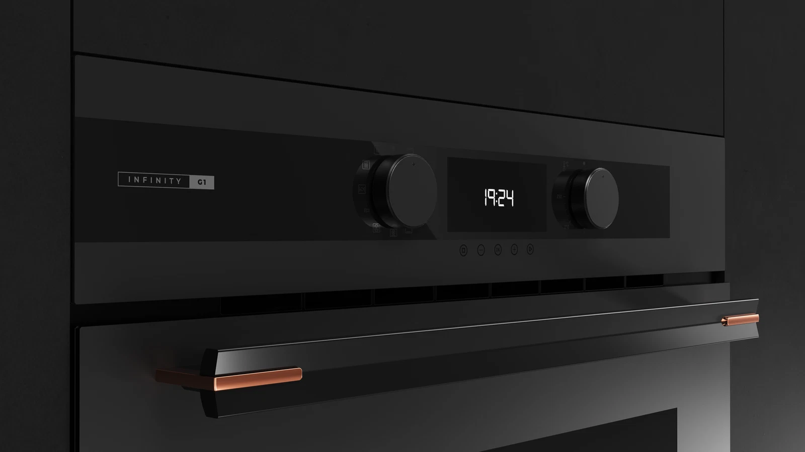 Компактный духовой шкаф  Teka Infinity HLC 84-G1 C MATT BLACK Матовый Чёрный