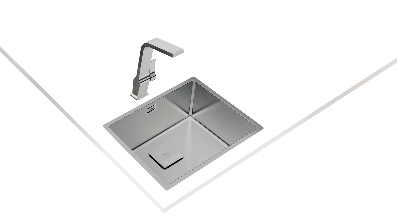 Мойка из нержавеющей стали Teka  FLEXLINEA RS15 50.40 POLISHED Полированная подстольного монтажа / монтаж заподлицо / монтаж сверху (плоский кант)