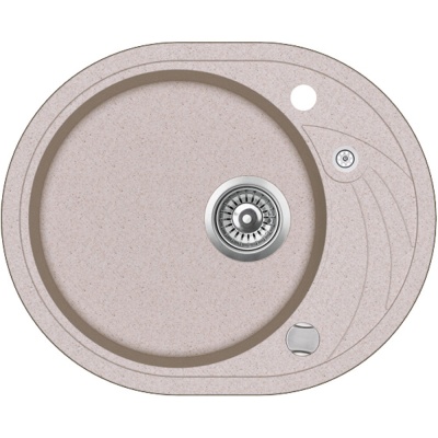 Мойка врезного монтажа из Тегранита с 1-ой чашей CLAVE 45 S-TQ 1B 1D DUNE BEIGE