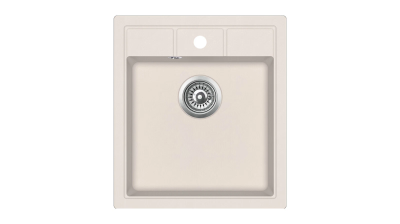 Мойка врезного монтажа из Тегранита с 1-ой чашей ESTELA 45 S-TQ 1B TOPAZ BEIGE