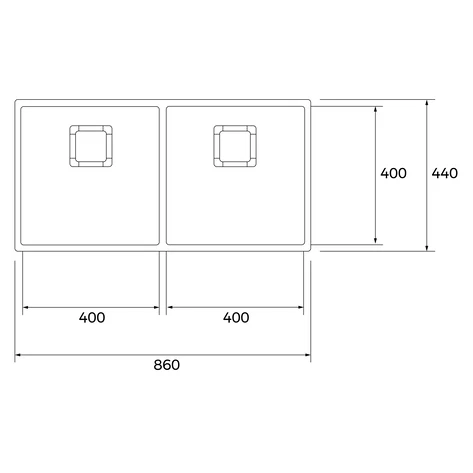 Мойка из нержавеющей стали Teka  FLEXLINEA RS15 86.40 M-XT 2B PureClean Мягкая текстура / Водотталкивающий эффект подстольного монтажа / монтаж заподлицо / монтаж сверху (плоский кант)