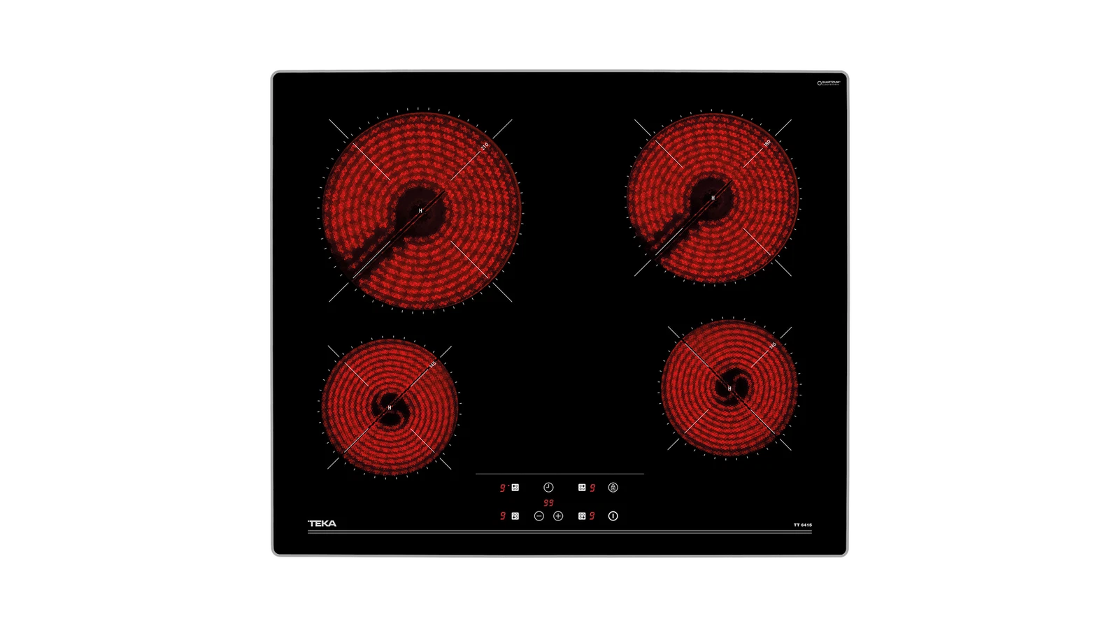 Стеклокерамическая варочная панель 60 см TT 6415 BLACK