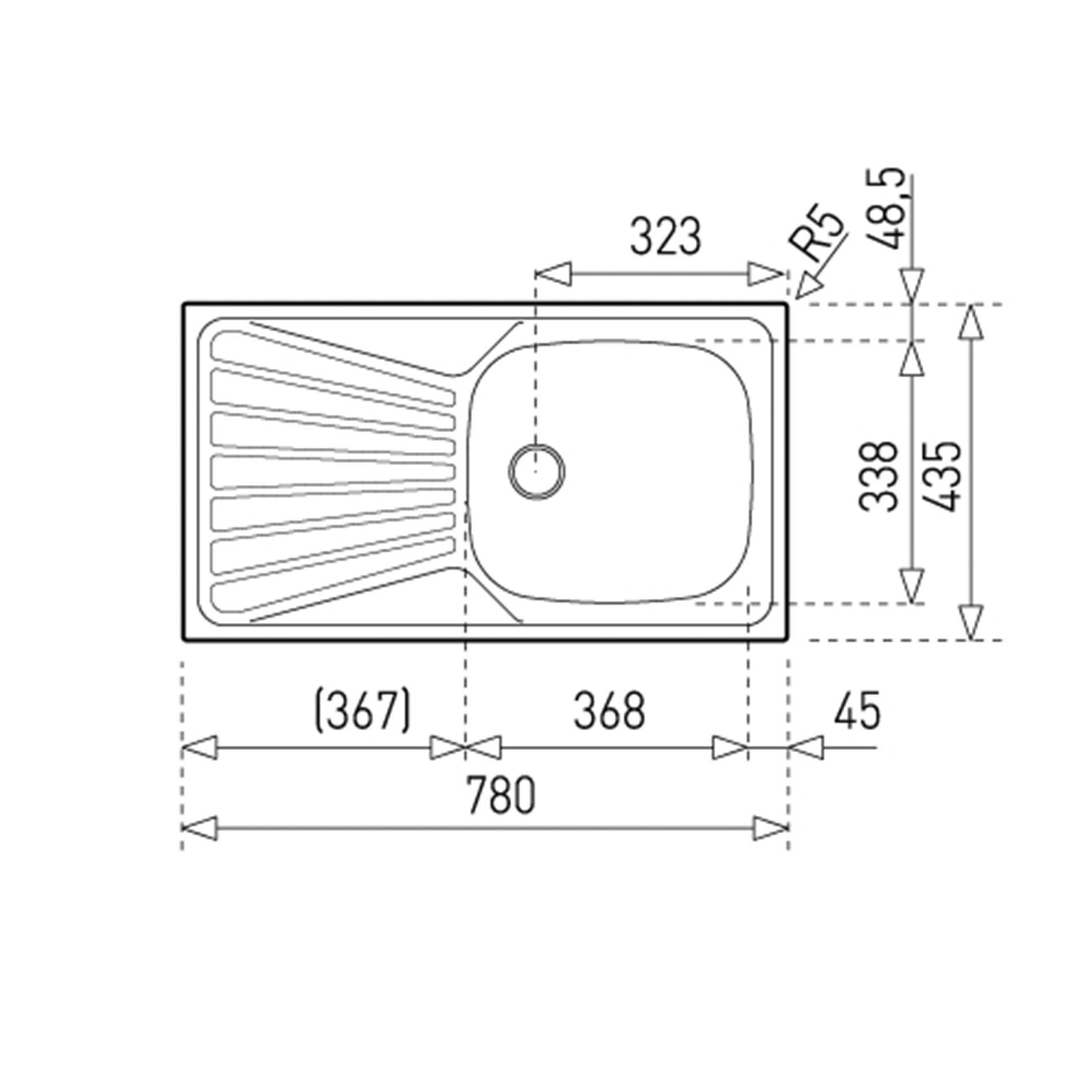 FREG. DEVA 45 I-CN 1C 1E REV 2Ø 1½ REB (BA) C/TG (ESSEBAGNO)