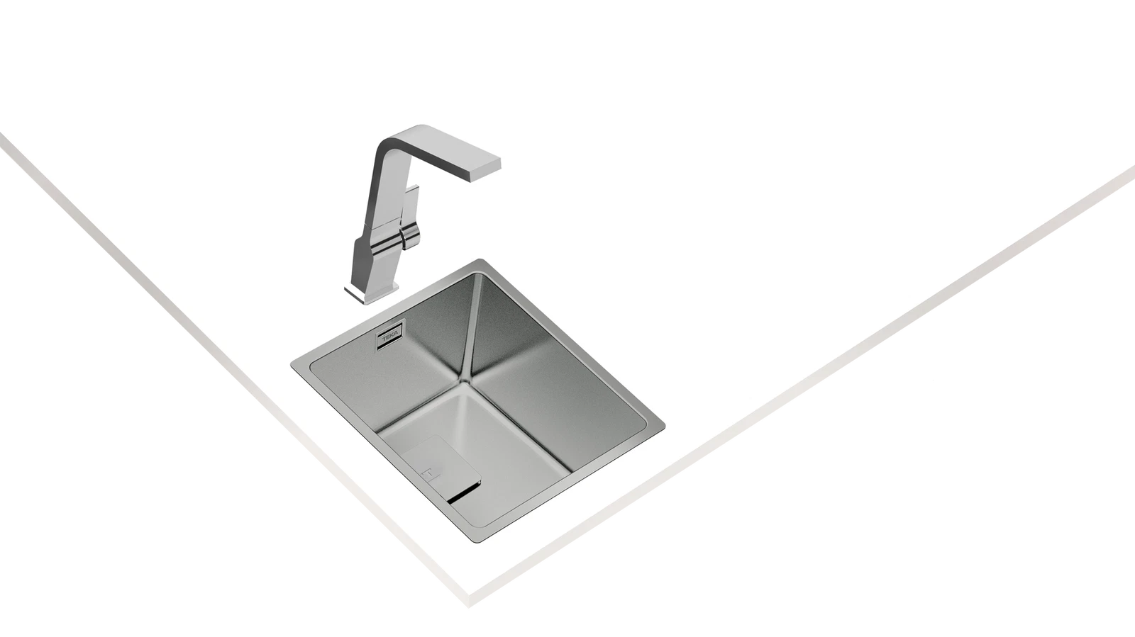 Мойка из нержавеющей стали Teka  FLEXLINEA RS15 34.40 POLISHED Полированная подстольного монтажа / монтаж заподлицо / монтаж сверху (плоский кант)