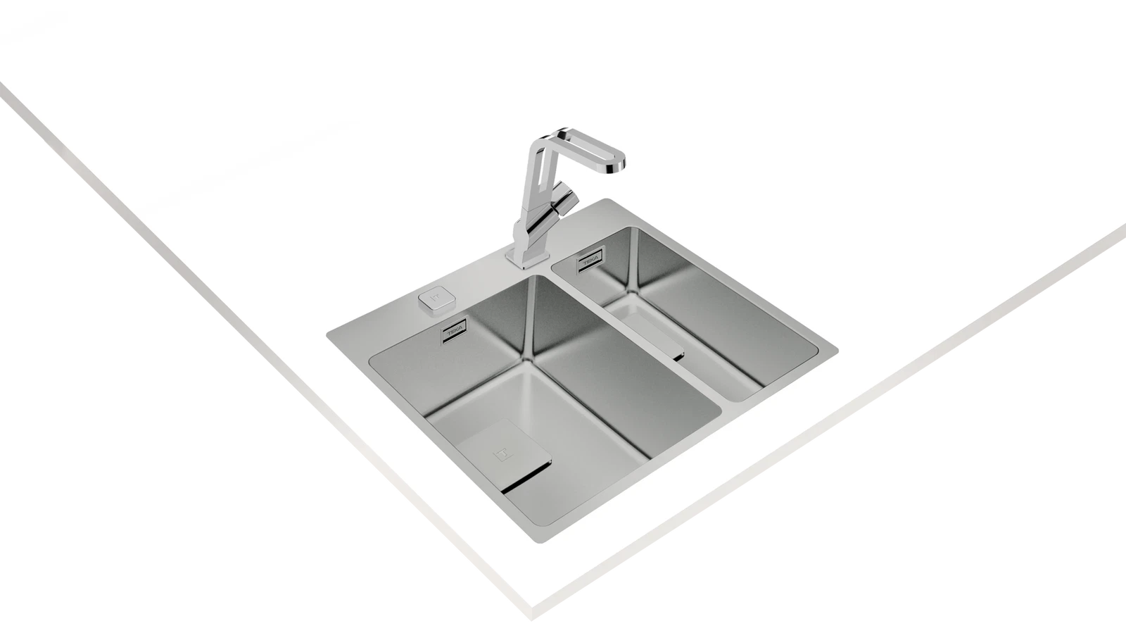 Мойка из нержавеющей стали Teka  FORLINEA RS15 2B 580 POLISHED Полированная монтаж заподлицо / монтаж сверху (плоский кант)