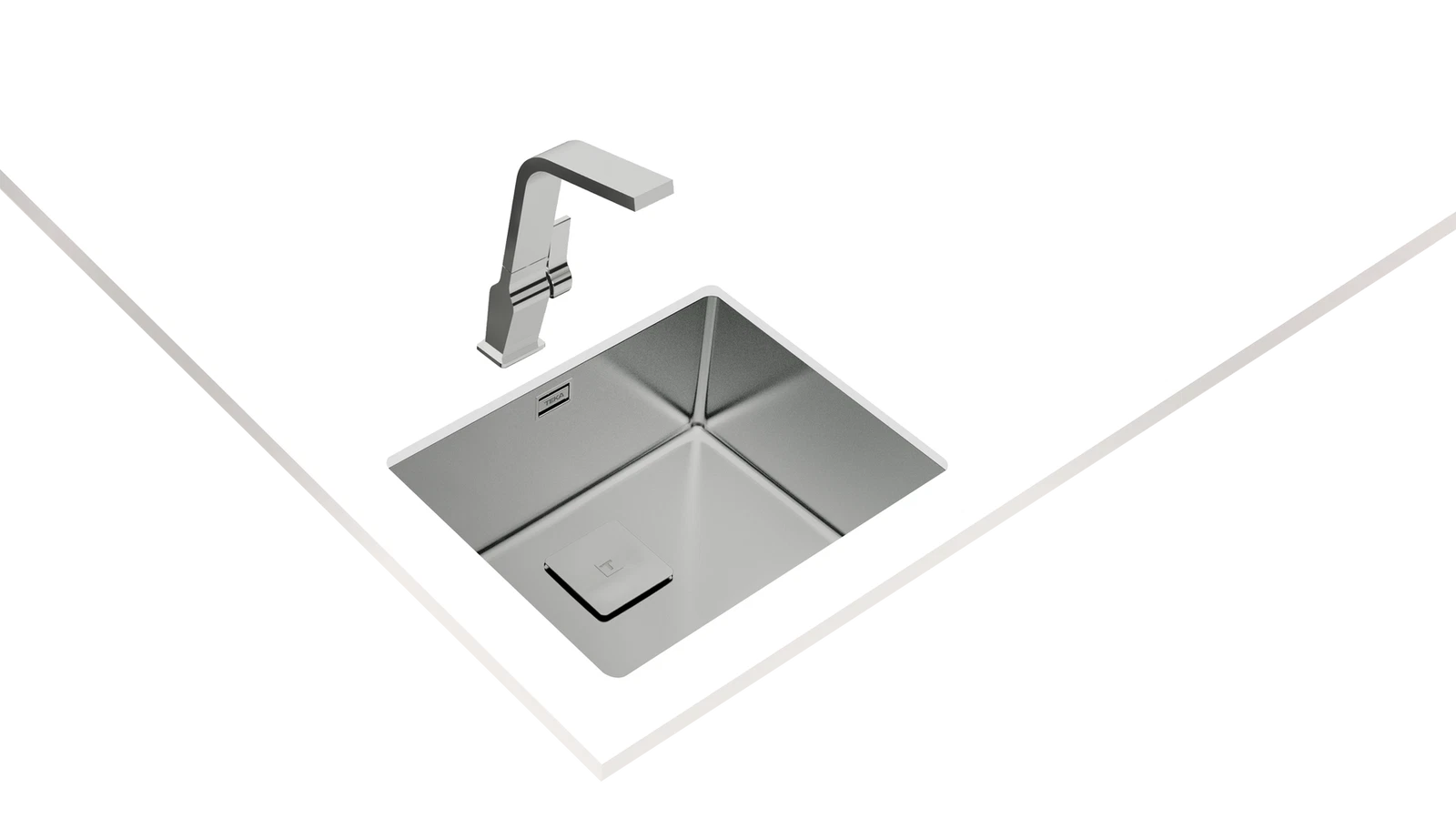 Мойка из нержавеющей стали Teka  FLEXLINEA RS15 50.40 POLISHED Полированная подстольного монтажа / монтаж заподлицо / монтаж сверху (плоский кант)