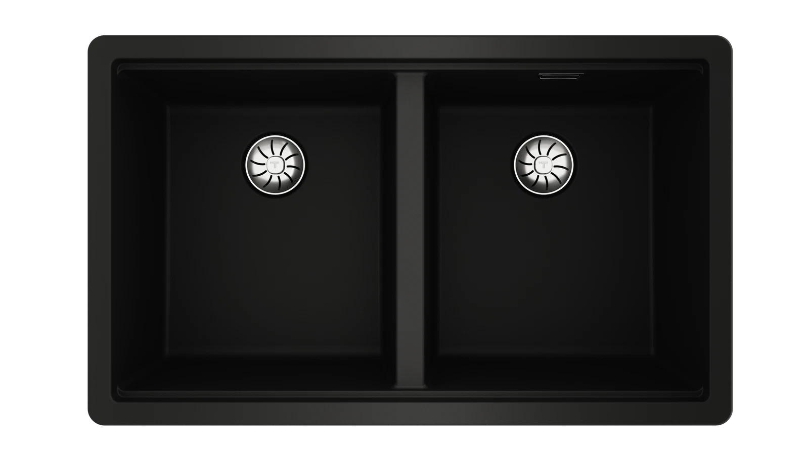 Мойка подстольного / врезного монтажа из Тегранита Плюс с 2-мя чашами RADEA R10 2B 750 M-TG BLACK CARBON