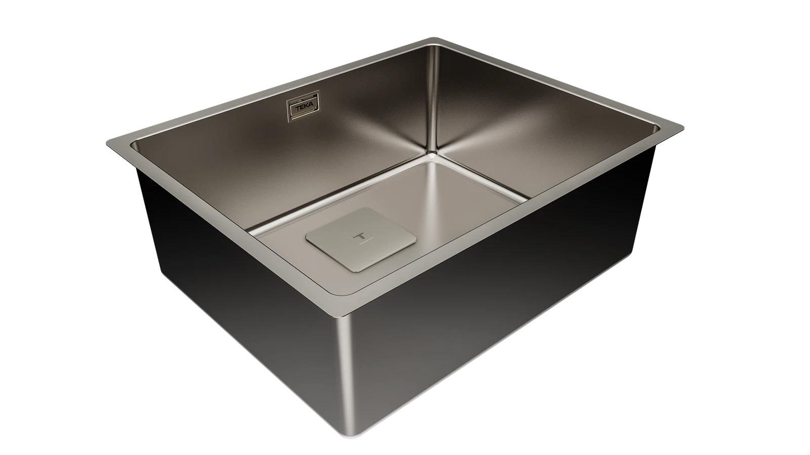 Мойка из нержавеющей стали Teka  FLEXLINEA RS15 50.40 PVD TITANIUM PVD покрытие / Титан подстольного монтажа / монтаж заподлицо / монтаж сверху (плоский кант)