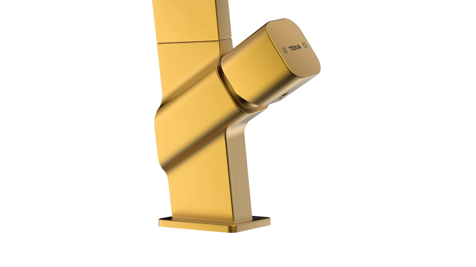 Дизайнерский смеситель Opera. Люксовое долговечное PVD-покрытие ICO 915 BRASS