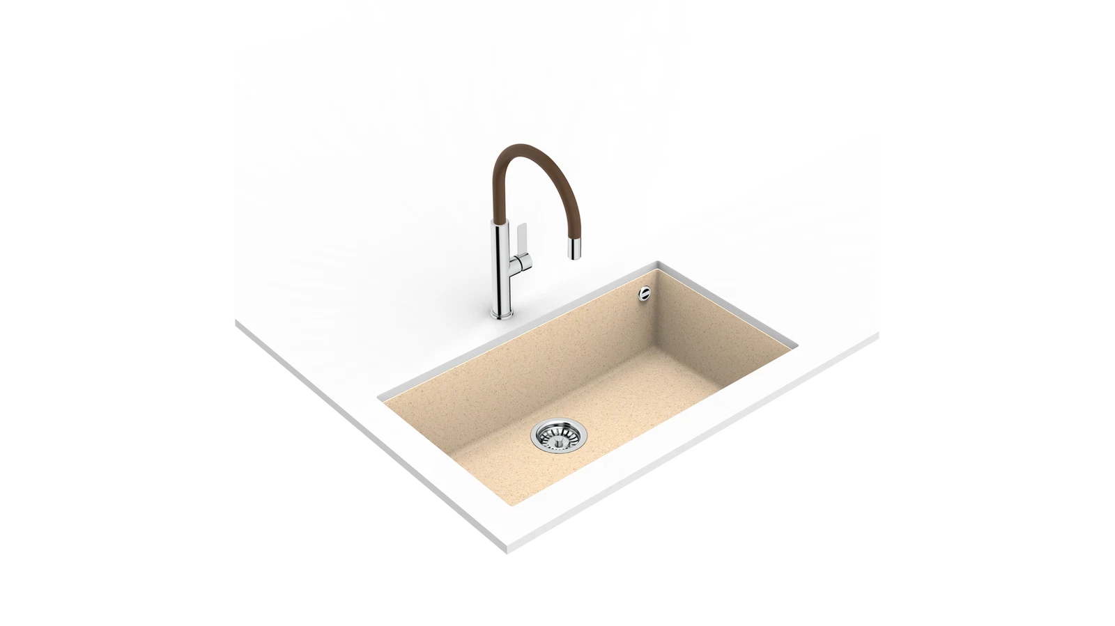 Смеситель с высоким поворотным изливом/ Коллекция Urban FOT 995 LONDON BRICK BROWN