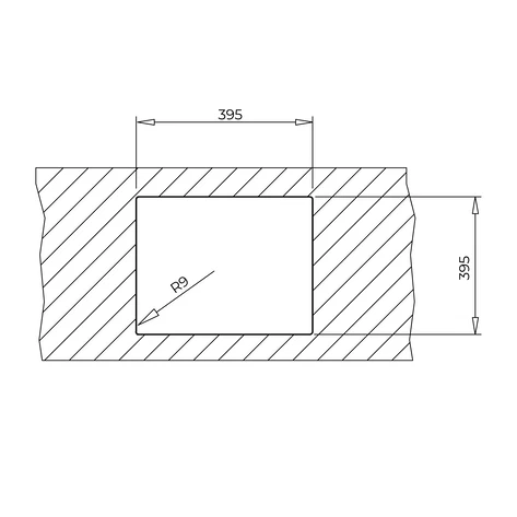 Мойка подстольного / врезного монтажа из Тегранита Плюс с 1 чашей RADEA R10 40.40 M-TG DARK GREY