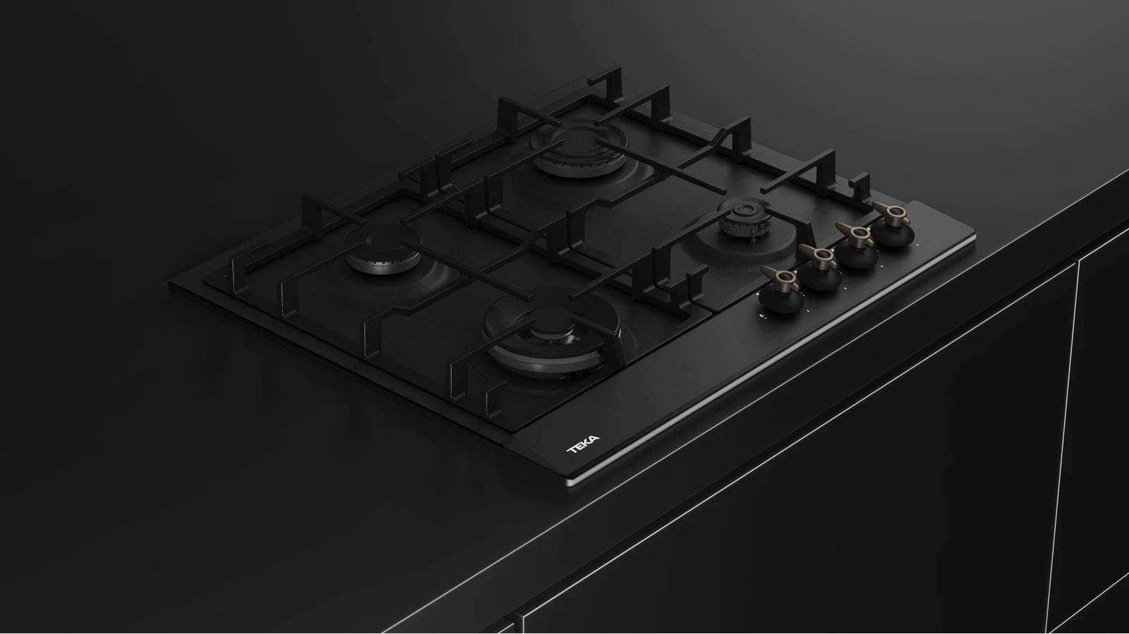 Газовая варочная панель 60 см GSC 64320 RBN ANTHRACITE-OB