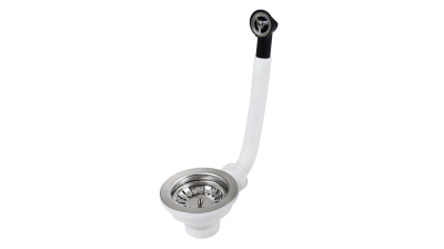 Слив 3 ½ с круглым переливом для 1-чашевой мойки Teka Белый