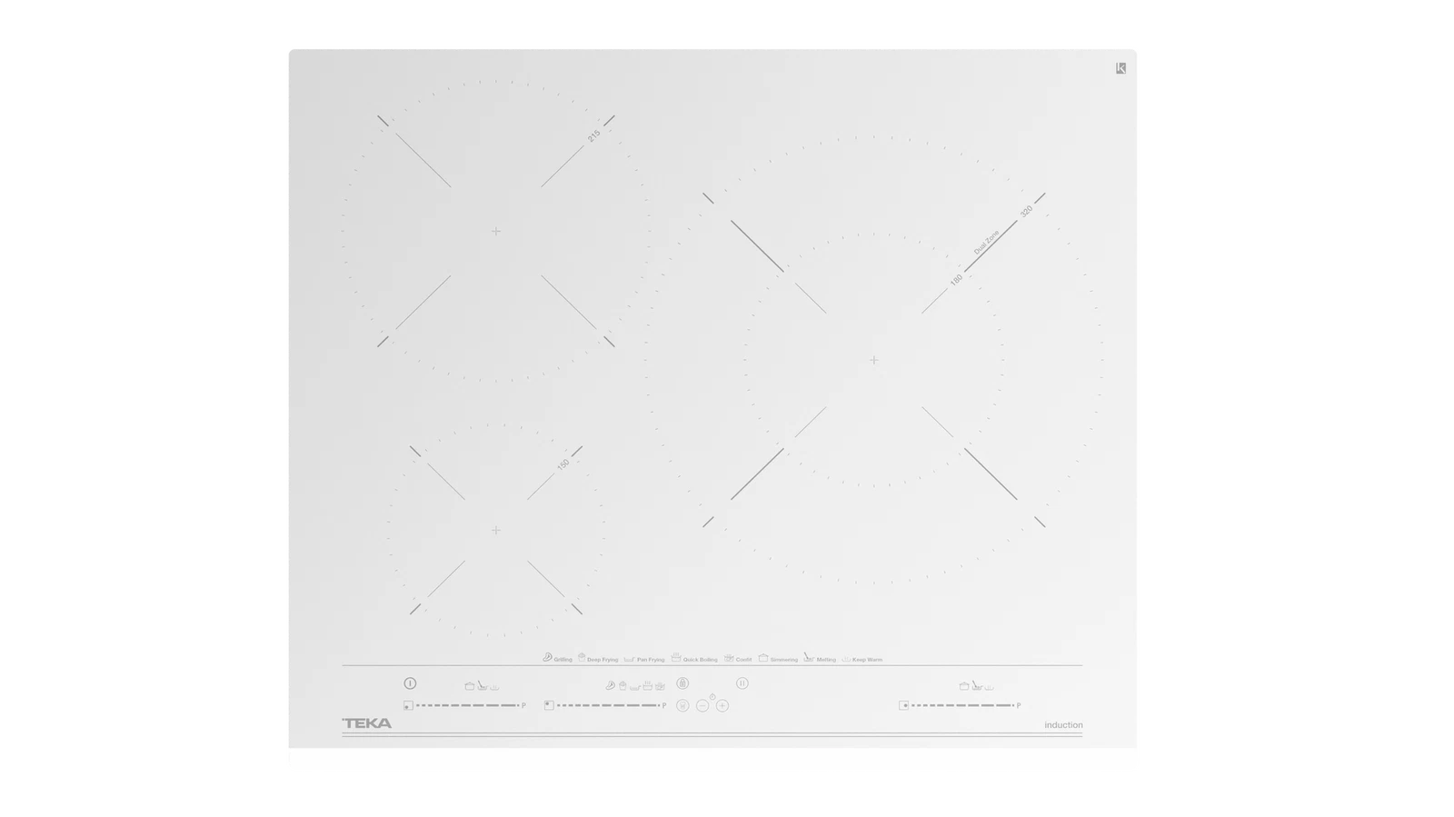 Индукционная панель MasterSense 60 см IZC 63630 MST WHITE MARBLE