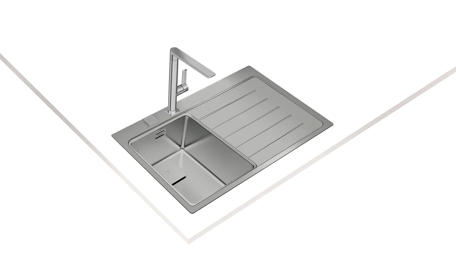 Мойка из нержавеющей стали врезная Teka  ZENIT RS15 1B 1D R 78 POLISHED Полированная