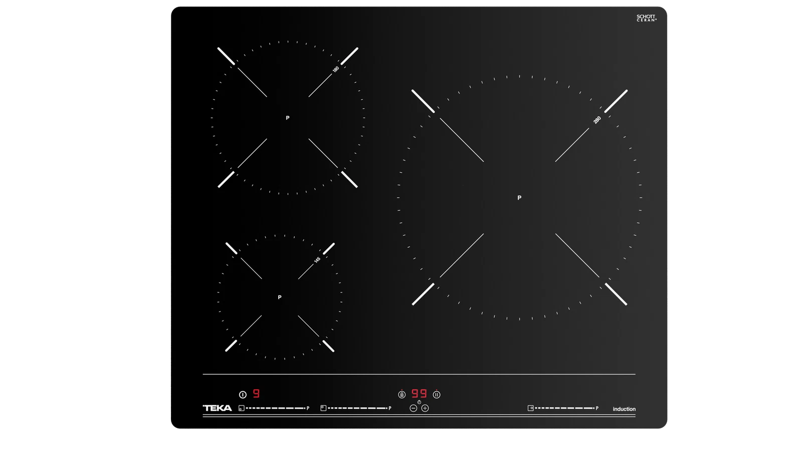 Индукционная варочная панель 60 см IBC 63010 MSS BLACK