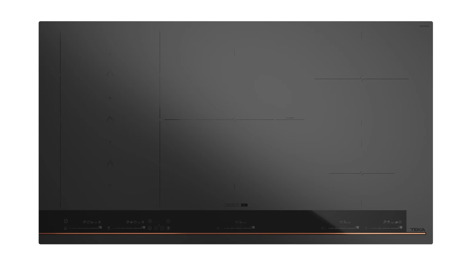 Индукционная варочная панель Flex MasterSense Slide Cooking 90 см IBF 95-G1 MST Infinity Matt Black