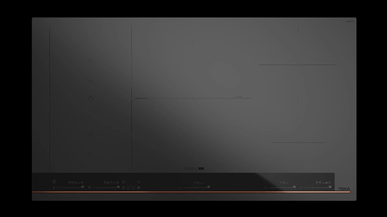 Индукционная варочная панель Flex MasterSense Slide Cooking 90 см IBF 95-G1 MST Infinity Matt Black