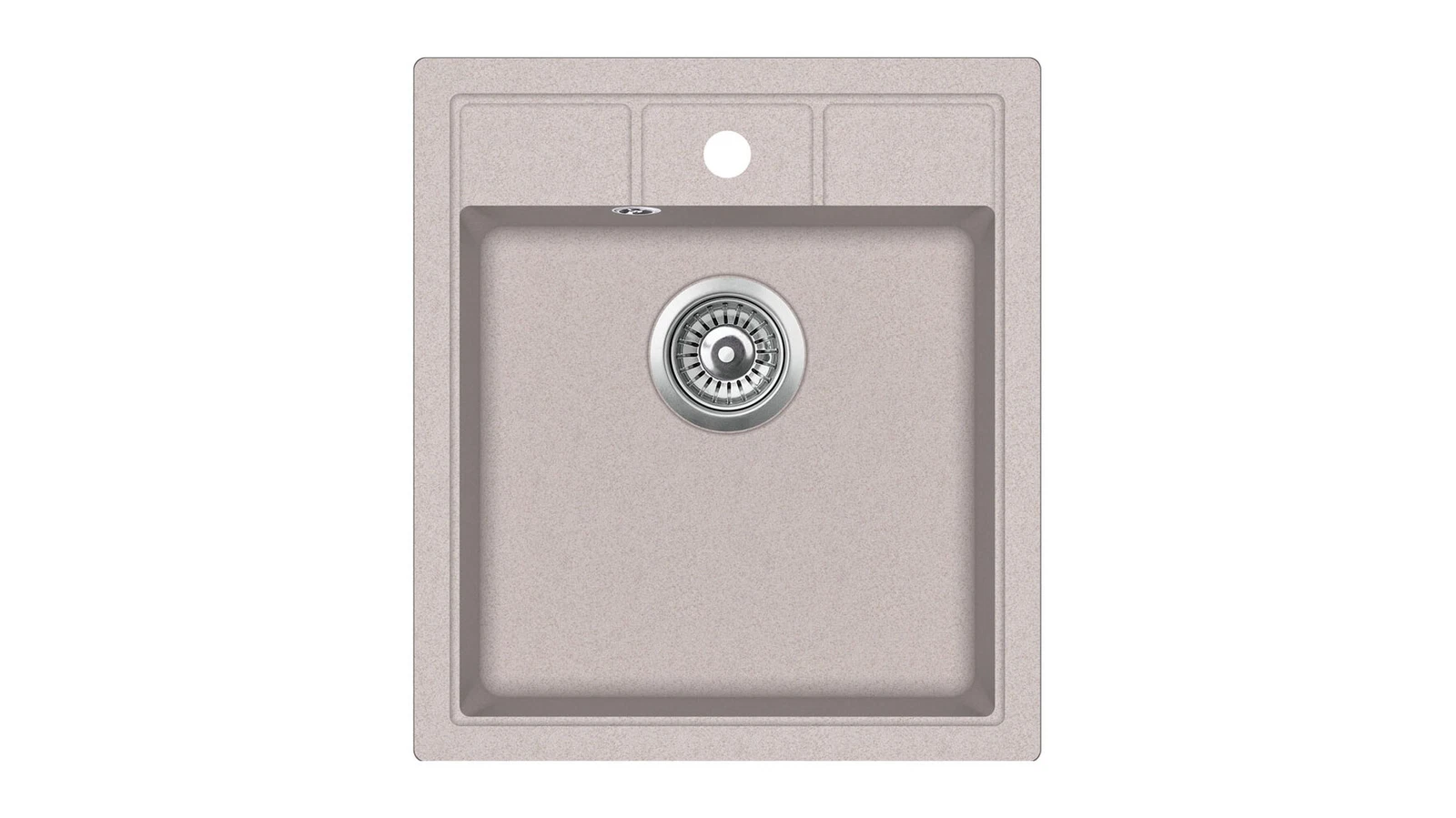 Мойка врезного монтажа из Тегранита с 1-ой чашей ESTELA 45 S-TQ 1B DUNE BEIGE