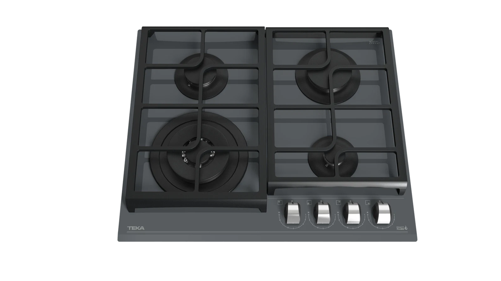 Варочная панель газ на стекле 60 см / Коллекция Urban GZC 64320 XBN STONE GREY